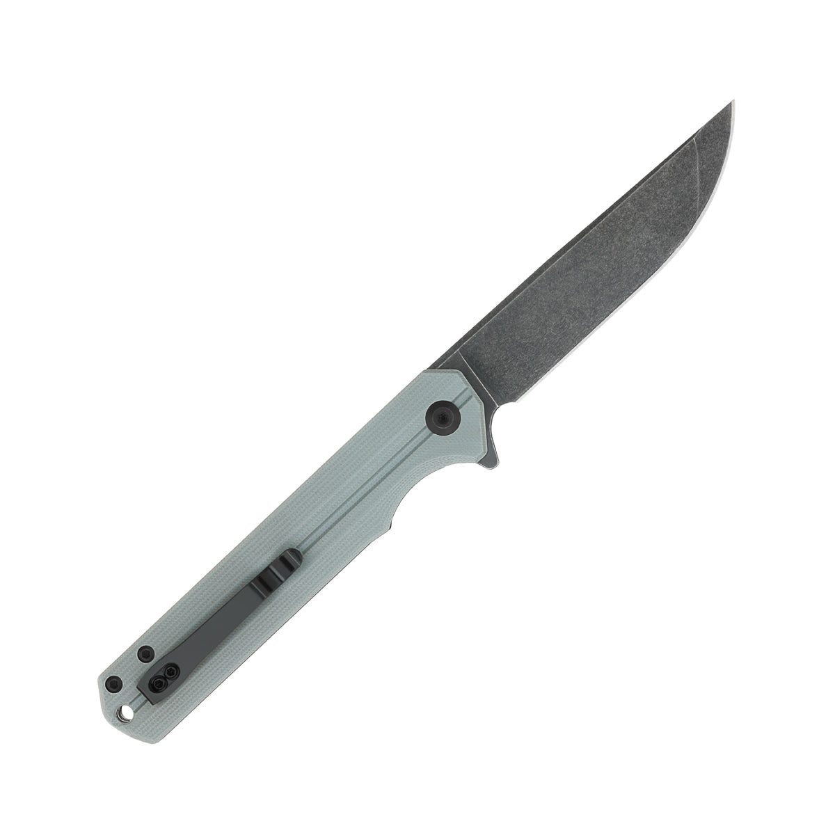 CobraTec® Streamline Grey EDC Folding Knife – D2 Steel, G-10 Handle CTGRYG10SL