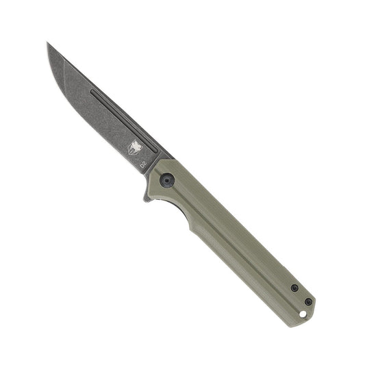 CobraTec® Streamline OD Green EDC Folding Knife – D2 Steel, G-10 Handle CTODGG10SL