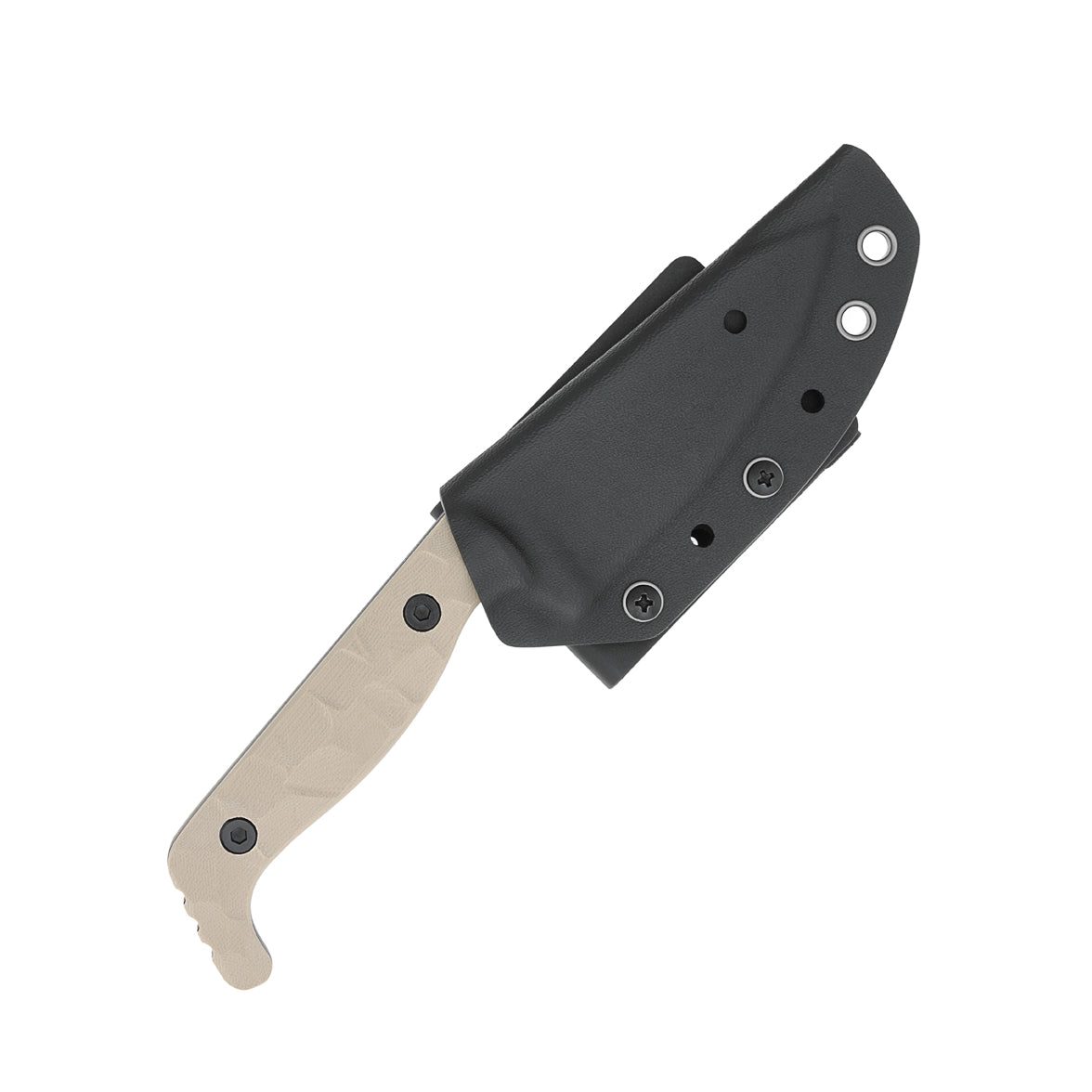 CobraTac Kingpin Fixed Blade Knife – Tan G-10 – SKU: CTKPTAN