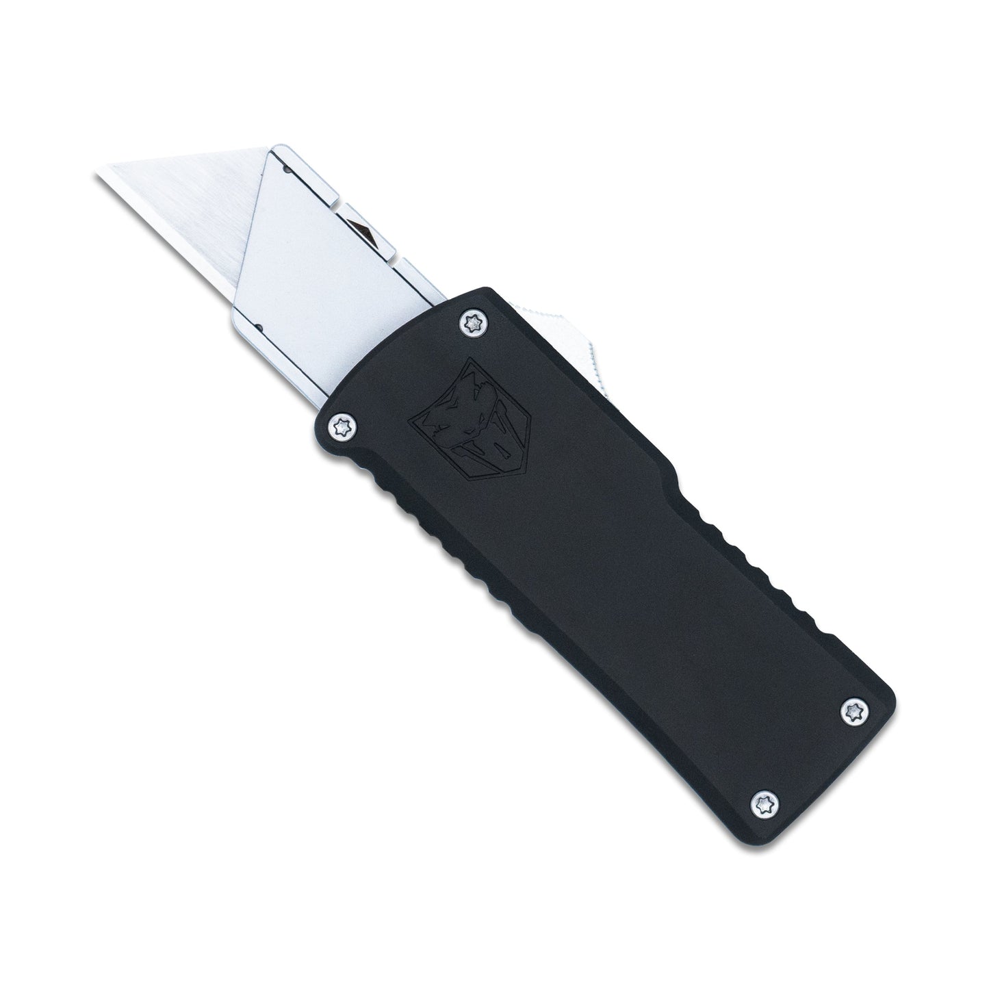 CobraTec OTF Utility Knife – Black Dual Action EDC Utility Knife CTOTFUTBLK