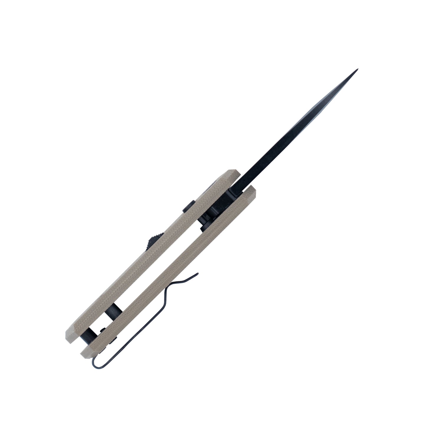 CobraTec® Stinger Tan Side Button Automatic Knife – California Compliant CTSTRTAN