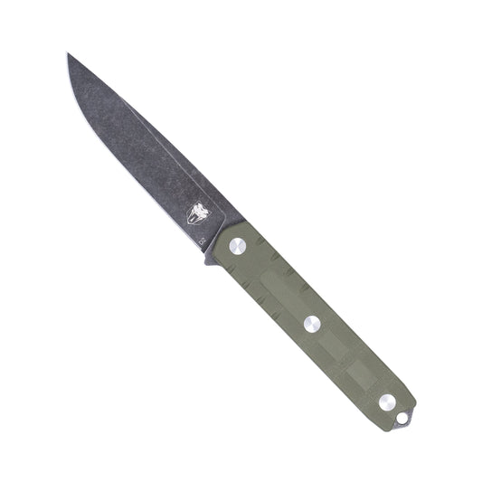 CobraTec Outdoor Warrior Fixed Blade Knife – OD Green G-10 CTOWODGDNS