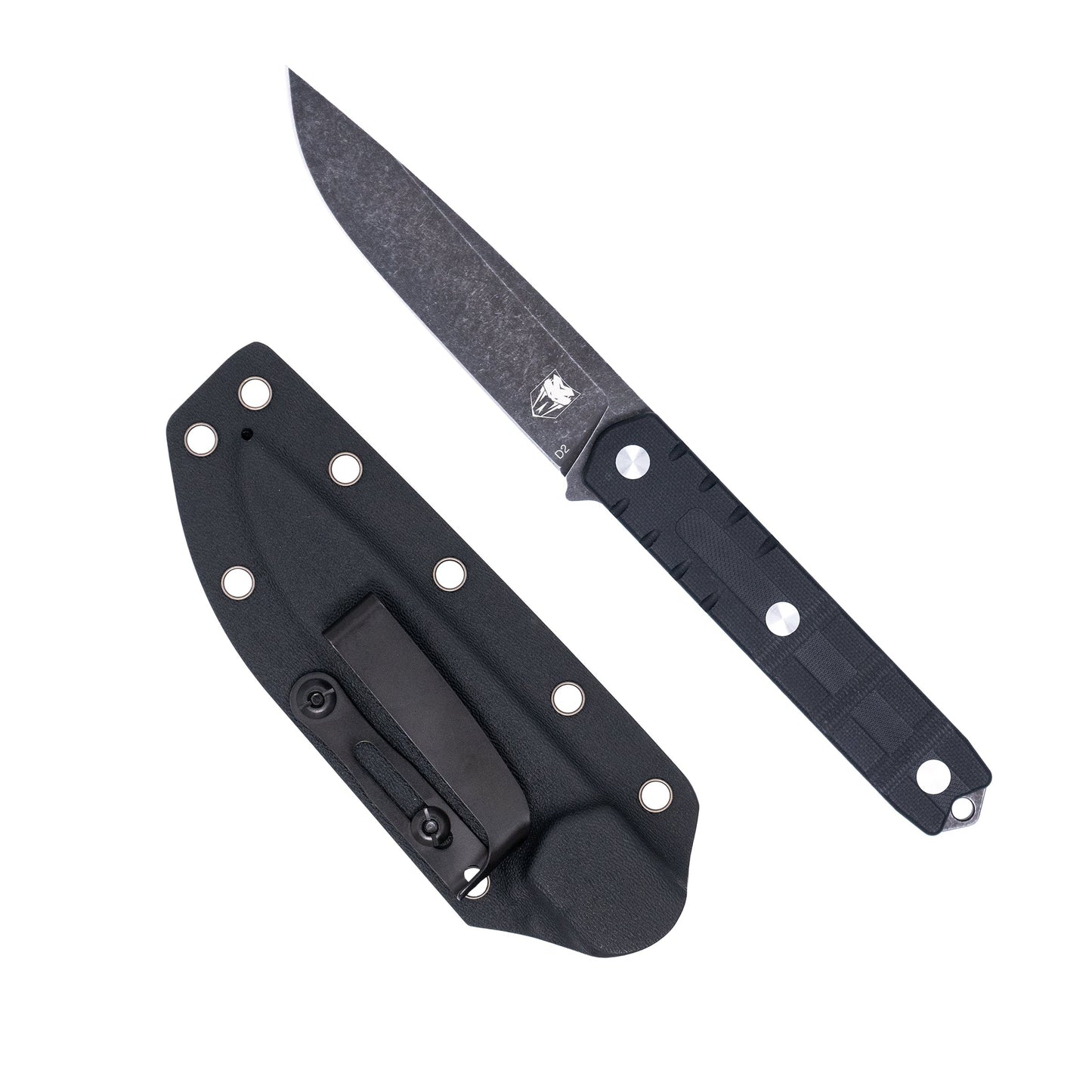 CobraTec Outdoor Warrior Fixed Blade Knife – SKU: CTOWBLKDNS