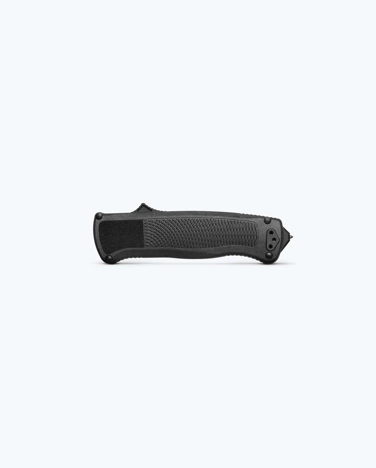 Benchmade Shootout® Double-Action OTF Automatic Knife – 3.494" S30V Stonewash Drop-Point Blade, Black Handle | 5371-04