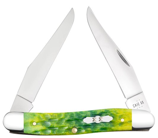 Case XX™ Muskrat Jigged Green Apple Bone 27866