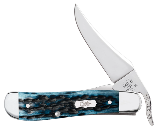 Case XX Russlock Pocket Worn Mediterranean Blue Bone 51859