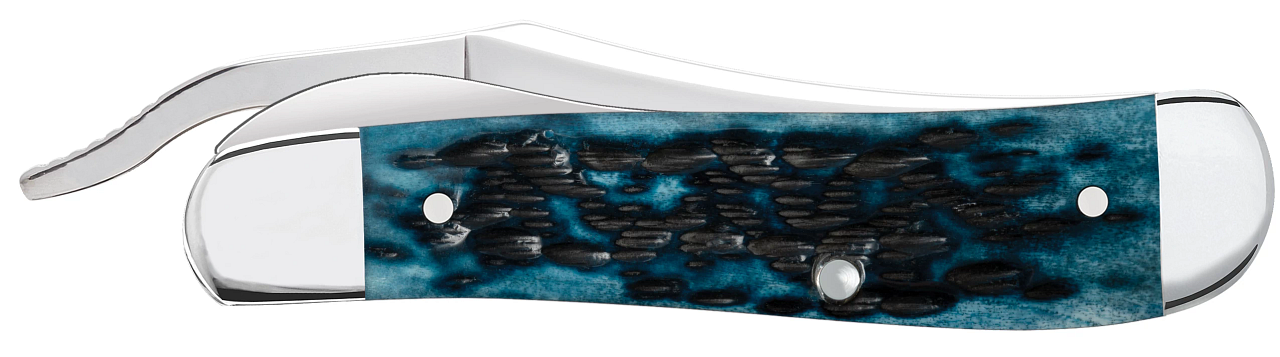 Case XX Russlock Pocket Worn Mediterranean Blue Bone 51859