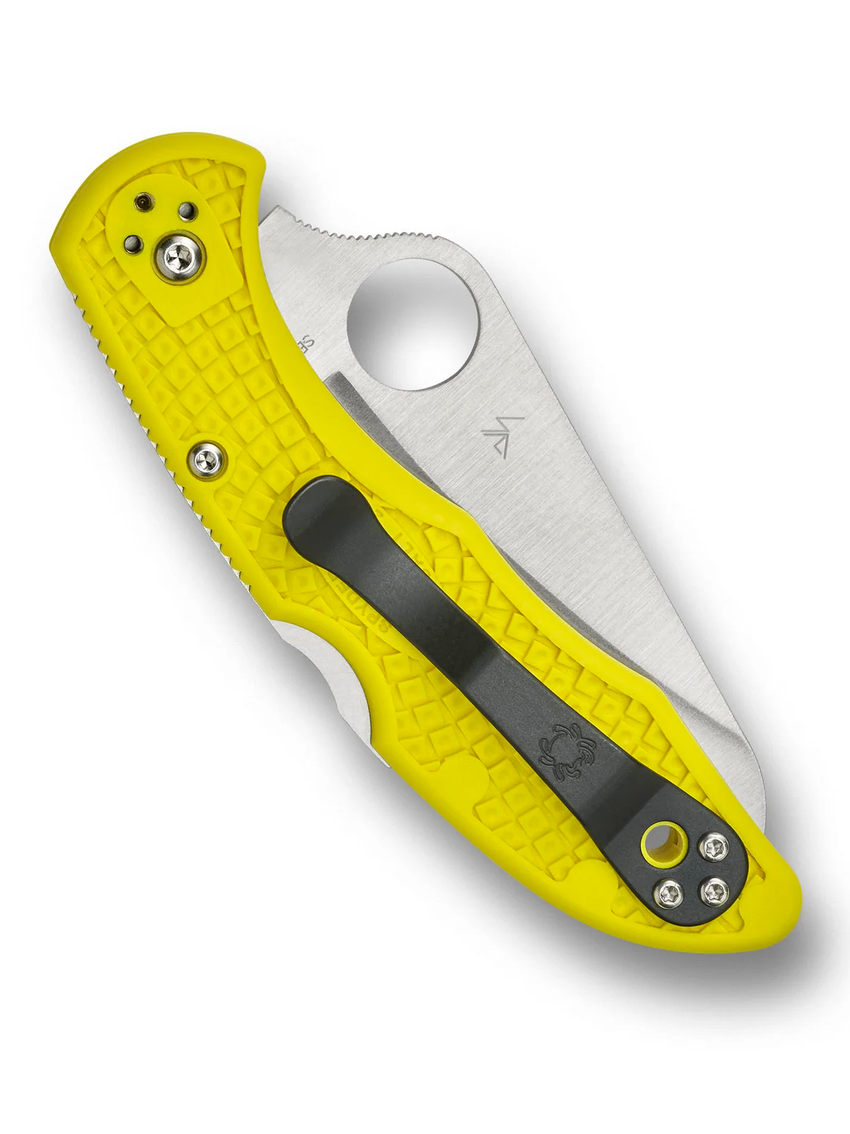 Spyderco Salt 2 Lockback Knife Yellow FRN Serrated Sheepsfoot Blade C88SYL2