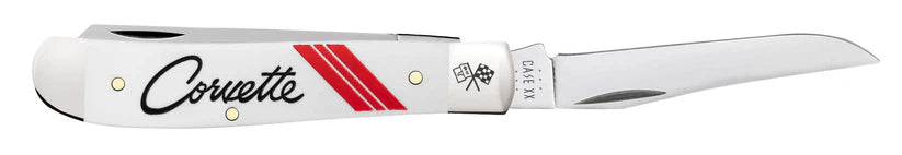 Case XX Chevrolet® Embellished Smooth White Synthetic Mini Trapper CA33716