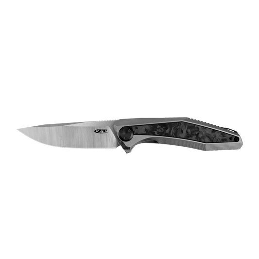 Zero Tolerance Sinkevich 0470 Flipper Knife Marbled Carbon Fiber 3.4" Satin Blade