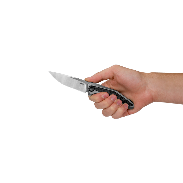 Zero Tolerance Sinkevich 0470 Flipper Knife Marbled Carbon Fiber 3.4" Satin Blade