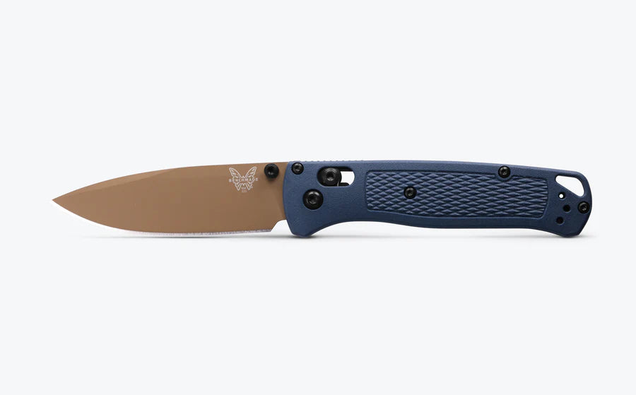 Benchmade Bugout® Folding Knife – Crater Blue Grivory® w/ Flat Earth S30V Blade 535FE-05